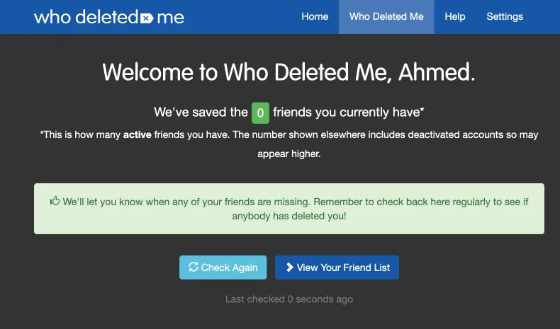 Identifier personnes supprimer facebook