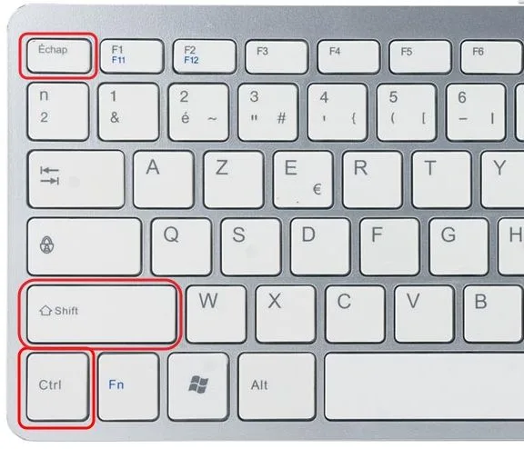 Clavier CTRL SHIFT ESC 1