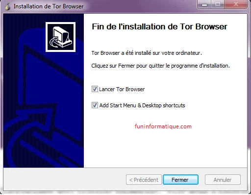 Installation tor browser