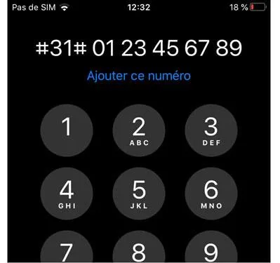 Masquer numero temporaire