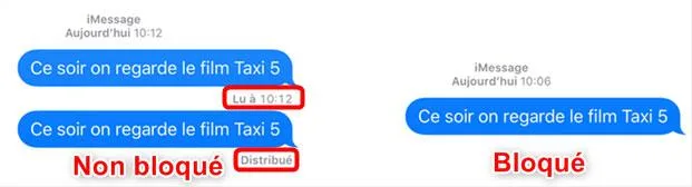 Savoir si on est bloque par sms