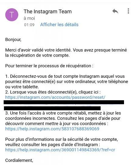 Recuperer compte instagram 1 2