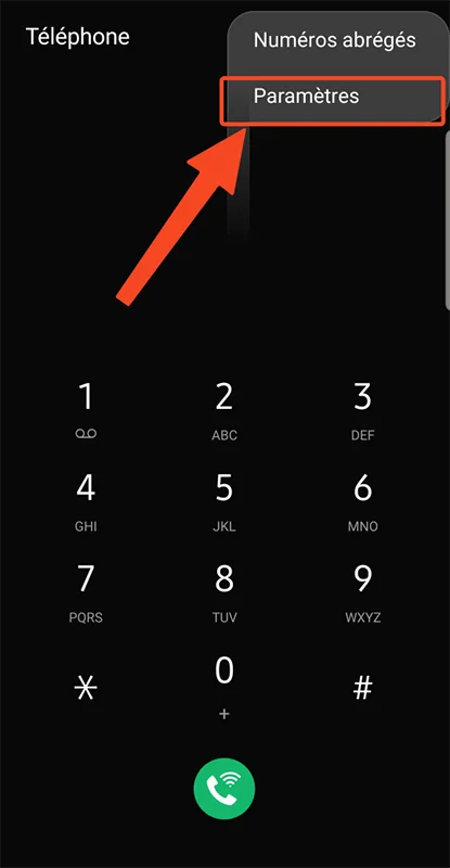 Telephone android appel