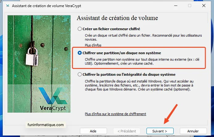 Crypter drive externe