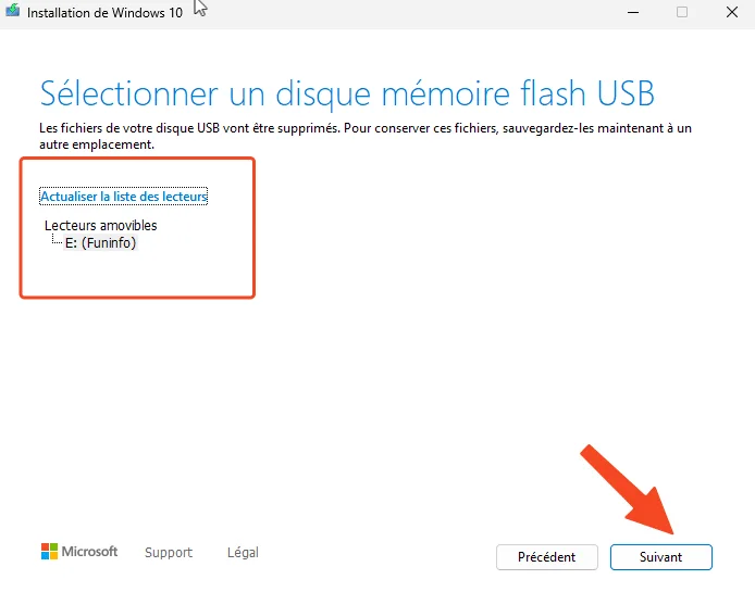 Cle usb iso windows 10