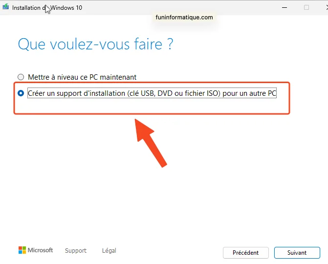 Outil media windows support creation