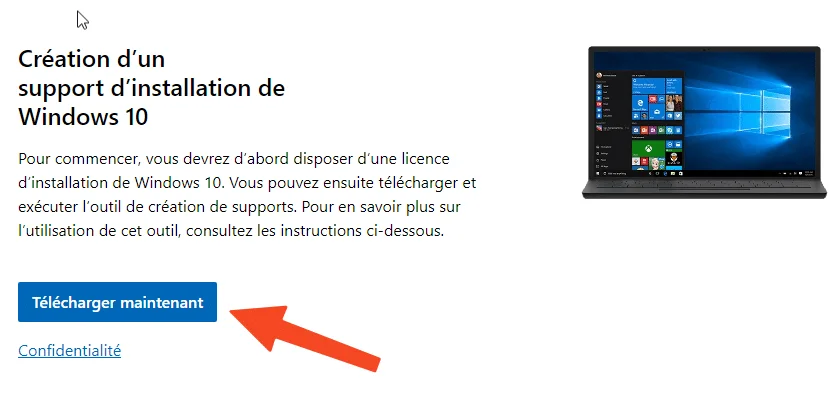 Outils creation support windows telecharger