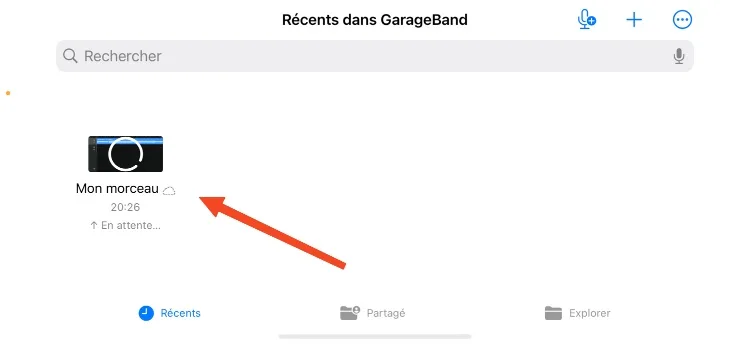 Mon morceau garageband
